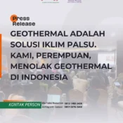 Geothermal adalah Solusi Iklim Palsu. Kami, perempuan, menolak geothermal di Indonesia